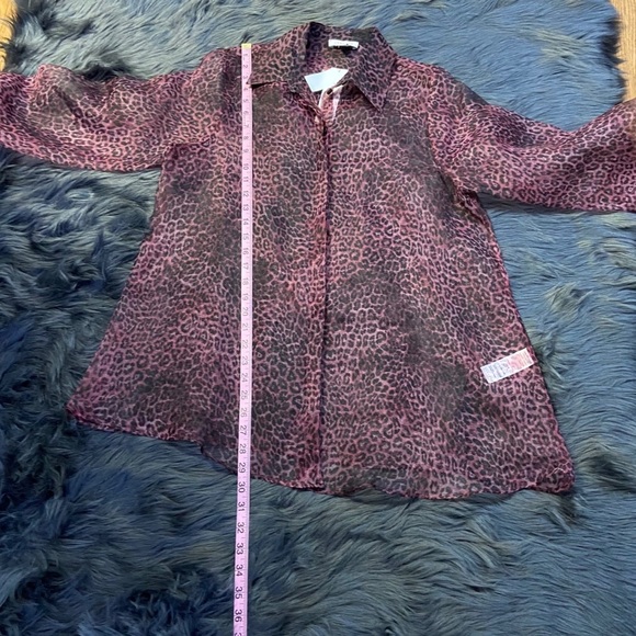 TOPSHOP see through leopard shirt - Picture 10 of 16